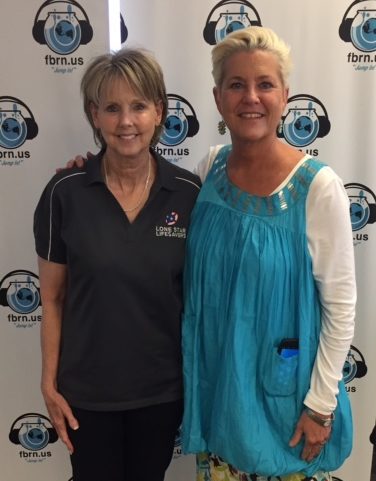 Jan Emler with Lezlee Lijenberg, the radio host of Talk Live with Lezlee